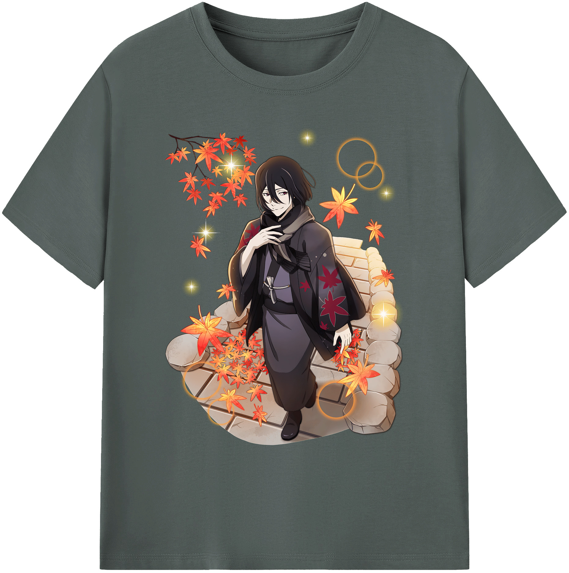 （画像用） 文豪ストレイドッグス Bungo Stray Dogs 綿100％ メンズ半袖Tシャツ｜肌触りやわらか＆通気性